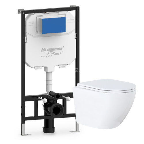 СЕТ: Инсталляция IDROSPANIA TABARCA +унитаз Azario Grado с сиденьем микролифт, без клавиши смыва (40