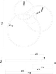 Потолочная люстра Arte Lamp A2426PL-3GO