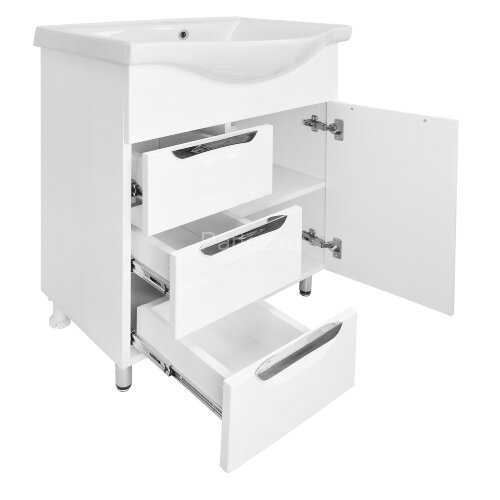 Комплект тумба Стиль- 60/3 600х840х460 с раковиной Basic 60 (CS00070537)