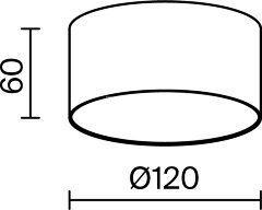 Потолочный светильник Maytoni C032CL-12W3K-RD-MG