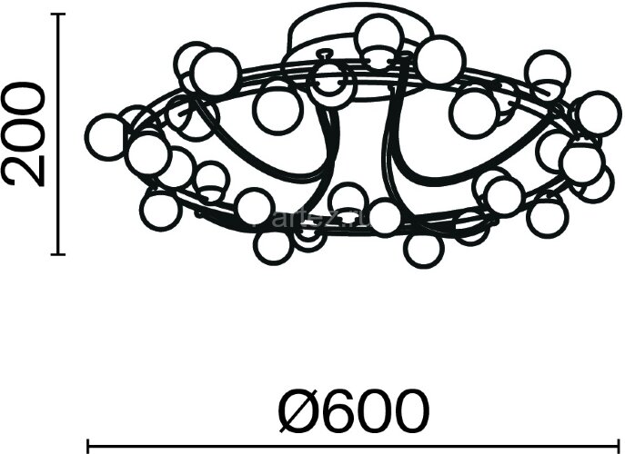 Потолочная люстра Maytoni MOD081CL-L36G3K