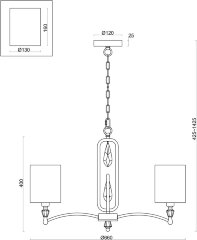 Подвесная люстра Freya FR1007PL-05N
