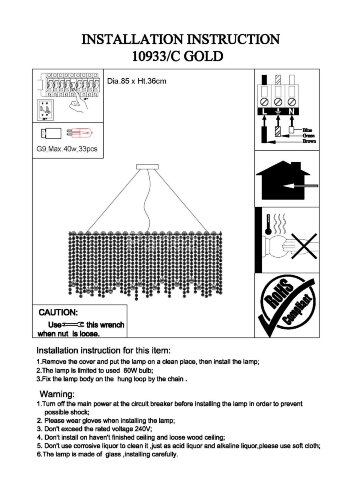 Подвесная люстра Newport 10933/C gold