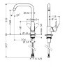 Hansgrohe 31820800 Focus Смеситель для кухни, однорычажный, 1/2, под сталь