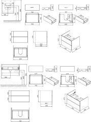 Шкаф под раковину Ravak Rosa II, 76*49*47 см, подвесной, белый (X000001293)