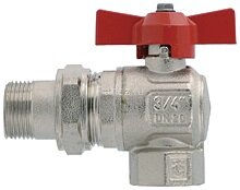 Кран шаровой с накидной гайкой угловой 3/4" баб. ITAP