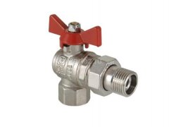 Кран шаровой с накидной гайкой угловой 3/4&quot; баб. VALTEC