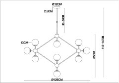 Потолочная люстра Arte Lamp A1664SP-15CC
