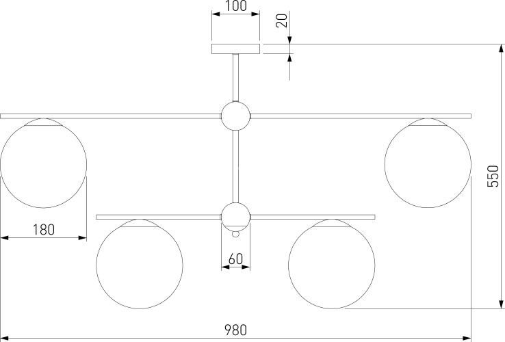 Потолочная люстра Eurosvet 60147/6 латунь