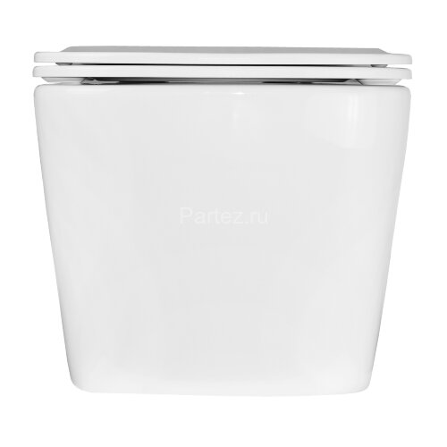 Унитаз подвесной Loranto Delphi 340х485х290 безободковый с системой смыва Tornado в комплекте с быст