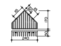 Полочка Keuco Universal, Хром (24904010000)