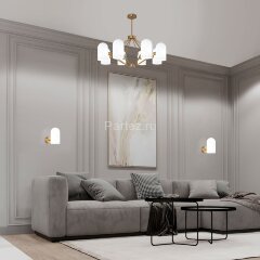 Потолочная люстра Eurosvet 60157/8 латунь