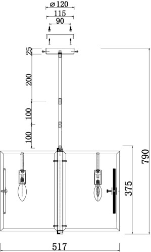 Потолочная люстра Maytoni MOD099PL-06G