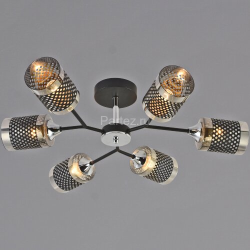 Потолочная люстра Reluce 01405-3.3-06B BK+CR