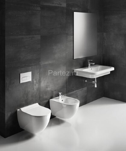 Унитаз подвесной Ravak Uni Chrome RimOff безободковый, без сиденья, белый (X01535)