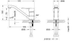 Смеситель Lemark Point LM0307C для раковины
