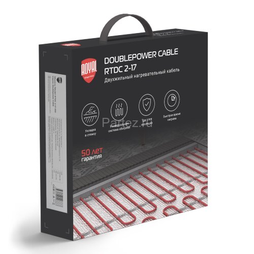 Кабель нагревательный Royal Thermo Doublepower Cable RTDC 2-17-1500 (комплект)