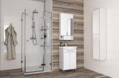 Тумба под раковину AQUATON РИКО 50 напольная, Белый Ясень/Фабрик (1A212401RIB90)