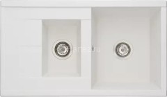 Кухонная мойка AQUATON Делия 87, двойная, цвет жемчуг (1A716232DE240)