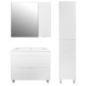 Комплект тумба Loranto Santorini 70 710х460х810 напольная, с раковиной Leon, Белый Глянец (CS0008697