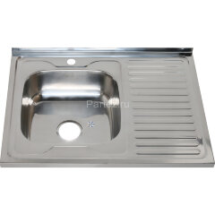 Мойка 8060 L MELANA 0,6/160 накладная прямоугольная с сифоном (016/2 L *10)