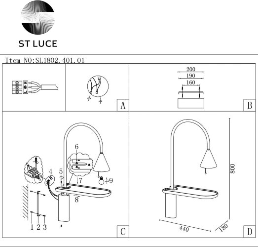 Бра ST Luce SL1802.401.01
