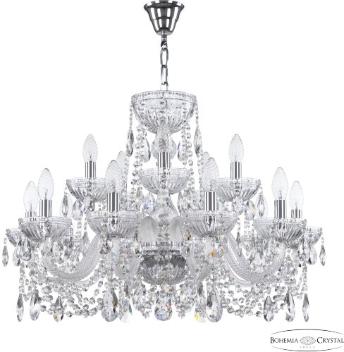 Подвесная люстра Bohemia 5402/10+5/240 Ni Clear/M-1G