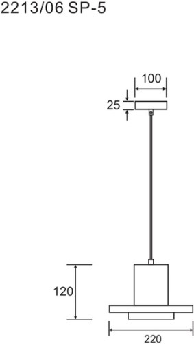 Подвесной светильник Divinare 2213/06 SP-5