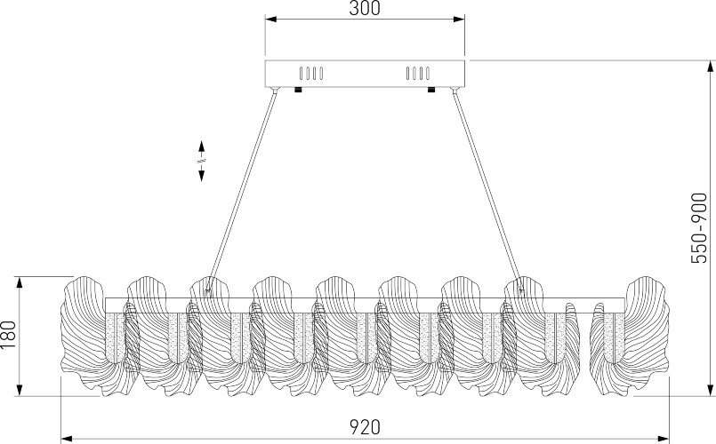 Подвесная люстра Bogate's 90376/1