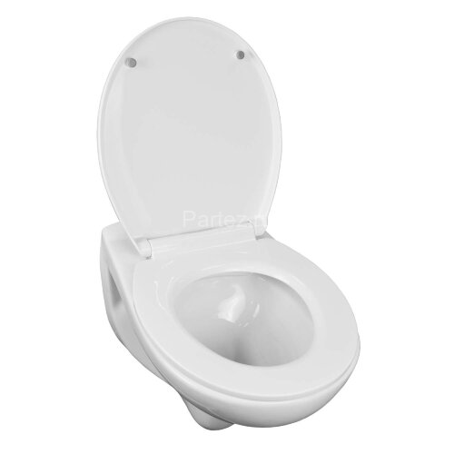 Унитаз подвесной Loranto Fredo 355х550х410 безободковый, с быстросъемным сиденьем микролифт (CS-WH80