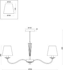 Потолочная люстра Freya FR2027PL-07N