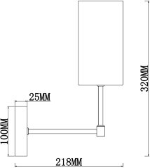 Бра Freya FR5184WL-01BS