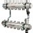 Коллекторная группа из латуни в сборе 1"х5х3/4"ЕК VALTEC