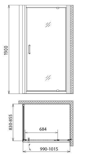 Душевой уголок Gemy Sunny Bay S28160-A85