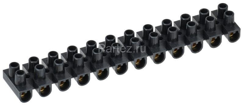 Колодка клеммная ЗВИ-5 н/г 1.5-4.0кв.мм 12 пар черн. IEK UZV5-005-04