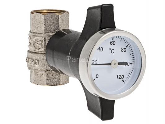 Кран шаровой c термометром 1/2" VALTEC