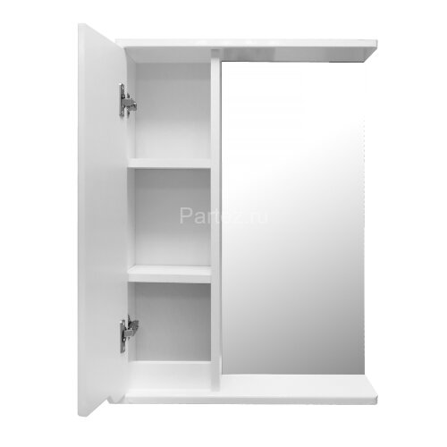 Зеркало-шкаф Loranto Палермо 500х150х700 левый, белый (CS00092510)