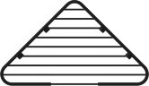 Полочка угловая Ideal Standard IOM, с крепежом, черный (A9105XG)