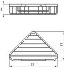 Полочка угловая Ideal Standard IOM, с крепежом, черный (A9105XG)