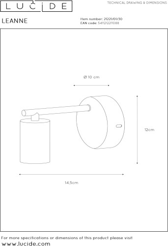 Бра Lucide 21221/01/30