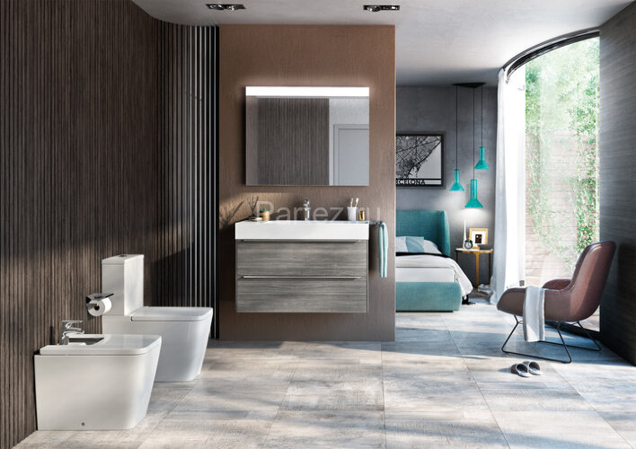 Биде напольное Roca INSPIRA SQUARE, квадратное (7.3575.3.700.0)