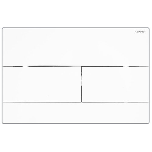 Кнопка смыва AZARIO NEW двойная, пластик, белый глянцевый (AZ-013.0)