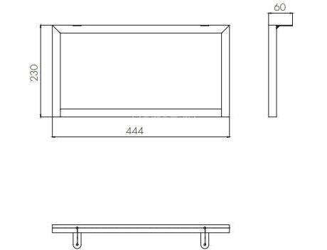 Опора низкая AQUATON Лофт Урбан (1A255203LQX70)