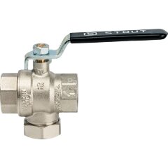 Кран шаровой с фильтром 3/4" Stout