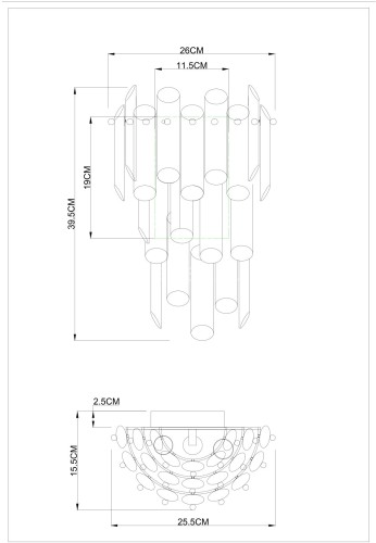 Настенный светильник Divinare 3511/17 AP-3