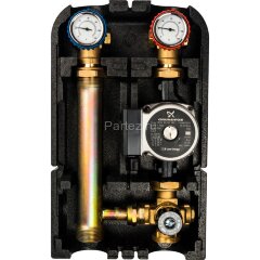 Насосная группа с 3-х ходовым приводным смесителем 1&quot;с насосом Grundfos UPSO 25-65 STOUT