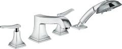 Hansgrohe 31441000 Metropol Classic Смеситель на край ванны, на 4 отверстия, с рычаговыми рукоятками
