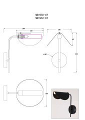 Бра MyFar MR1952-1W
