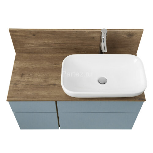 Столешница под раковину Aquaton Мишель 100 с панелью, дуб рустикальный (1A277103MIDR0)