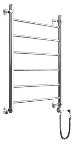 Полотенцесушитель электрический ДВИН J Electro лесенка 80/50, ТЭН справа, полированный (462708590288